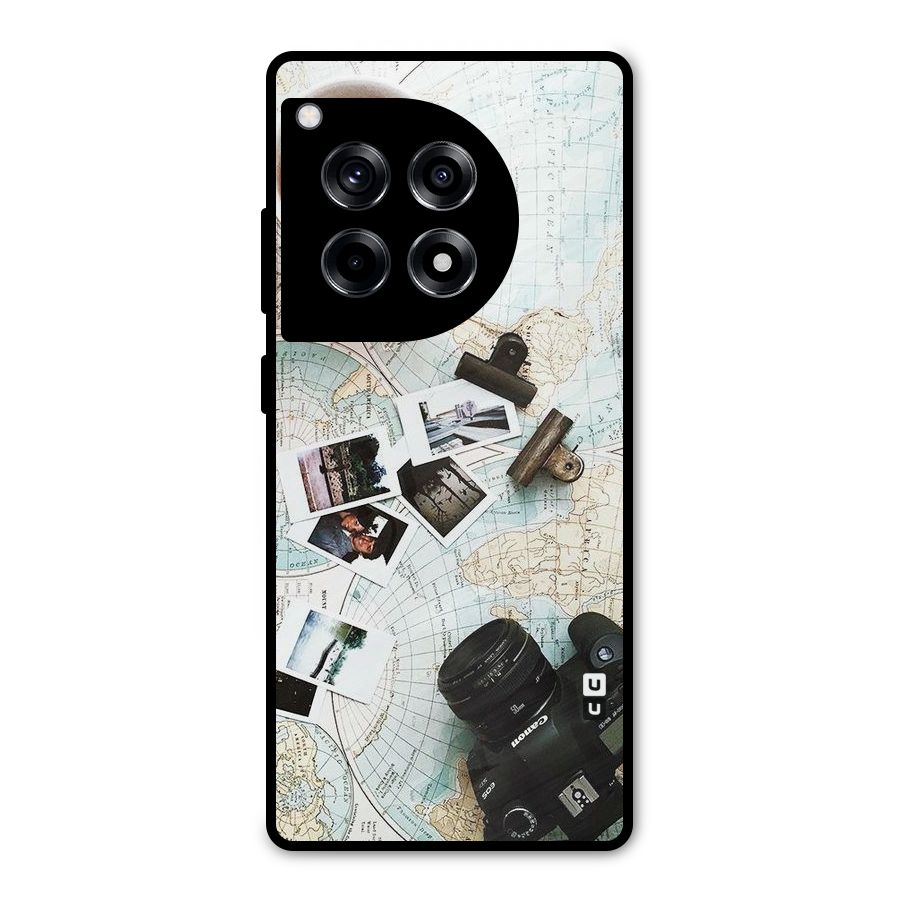 Post Stamps Travel Metal Back Case for OnePlus 12R