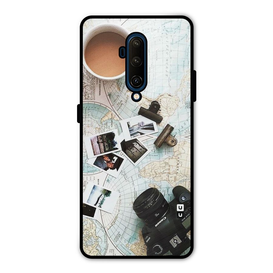 Post Stamps Travel Metal Back Case for OnePlus 7T Pro