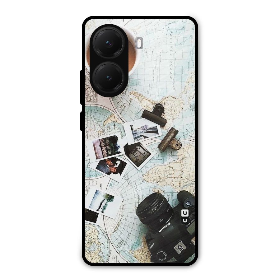 Post Stamps Travel Metal Back Case for Poco X7 Pro