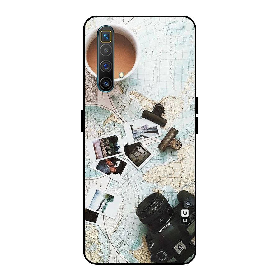 Post Stamps Travel Metal Back Case for Realme X3 SuperZoom
