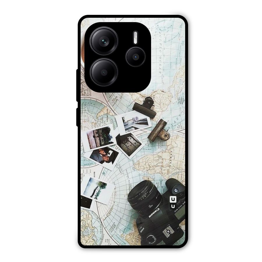 Post Stamps Travel Metal Back Case for Redmi Note 14 5G