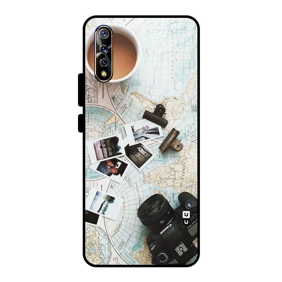 Post Stamps Travel Metal Back Case for Vivo S1
