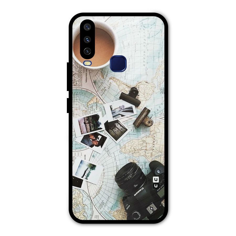 Post Stamps Travel Metal Back Case for Vivo V17