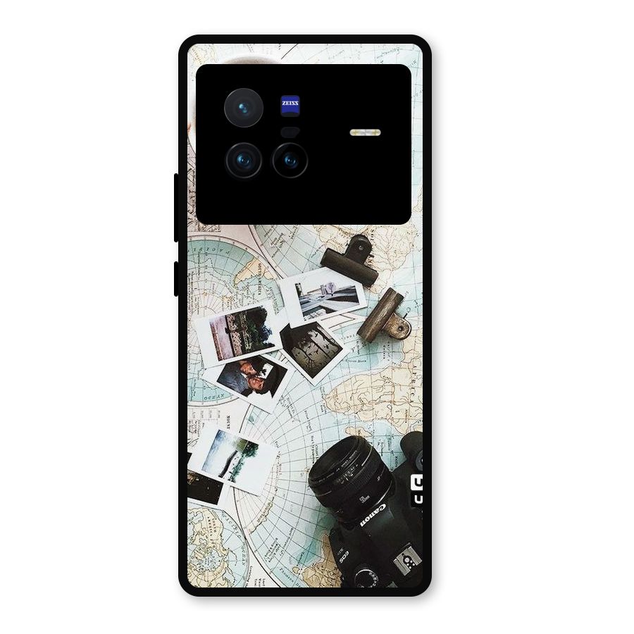 Post Stamps Travel Metal Back Case for Vivo X80