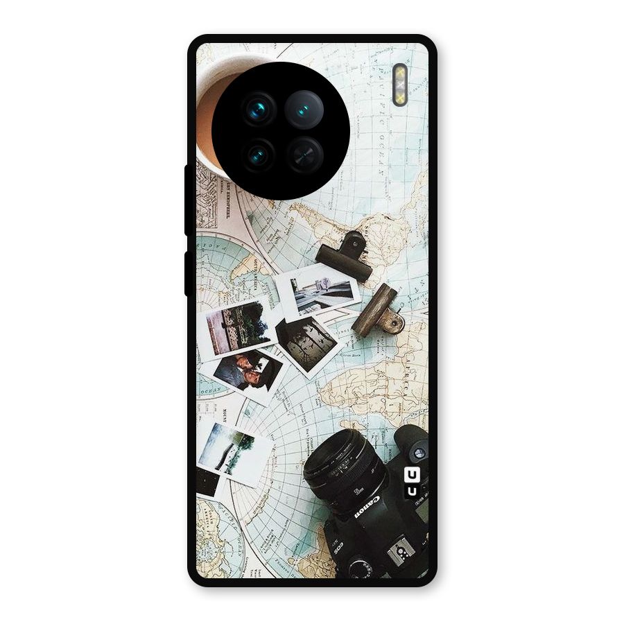 Post Stamps Travel Metal Back Case for Vivo X90