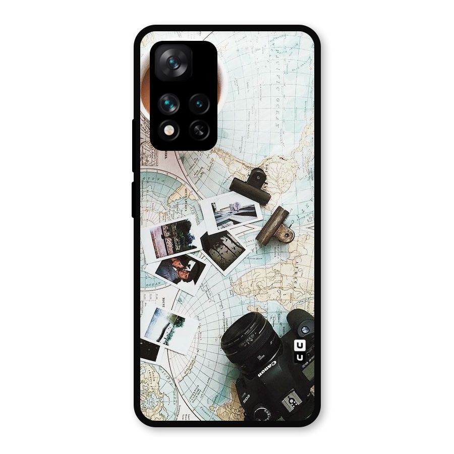 Post Stamps Travel Metal Back Case for Xiaomi 11i 5G