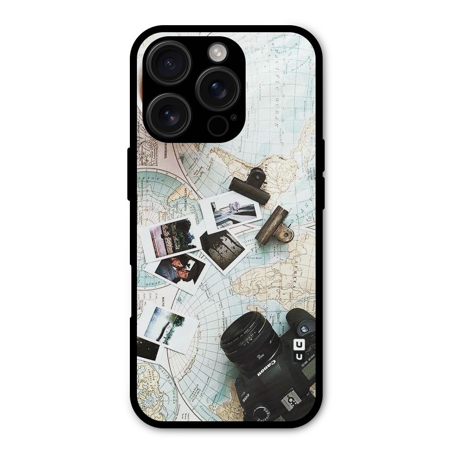 Post Stamps Travel Metal Back Case for iPhone 16 Pro