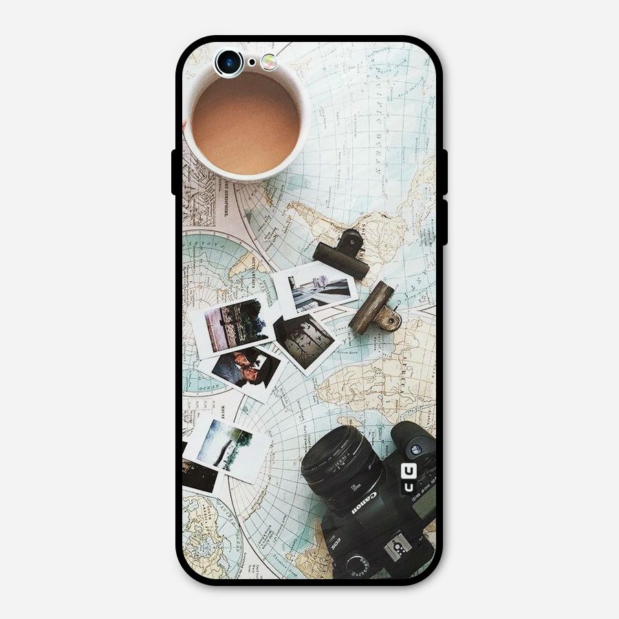 Post Stamps Travel Metal Back Case for iPhone 6 6s
