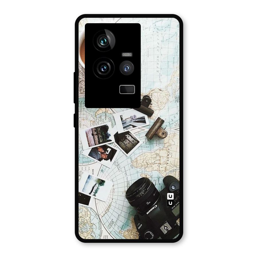 Post Stamps Travel Metal Back Case for iQOO 11 5G