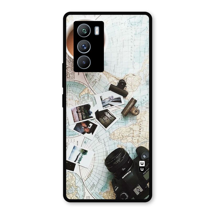Post Stamps Travel Metal Back Case for iQOO 9 SE