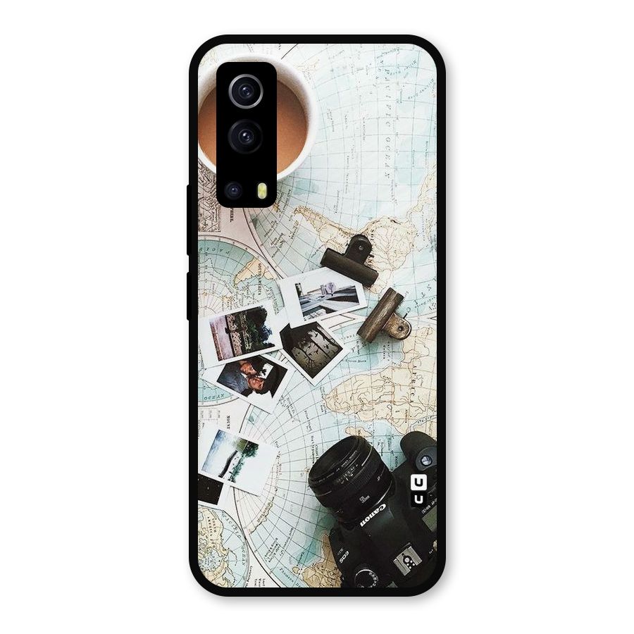 Post Stamps Travel Metal Back Case for iQOO Z3