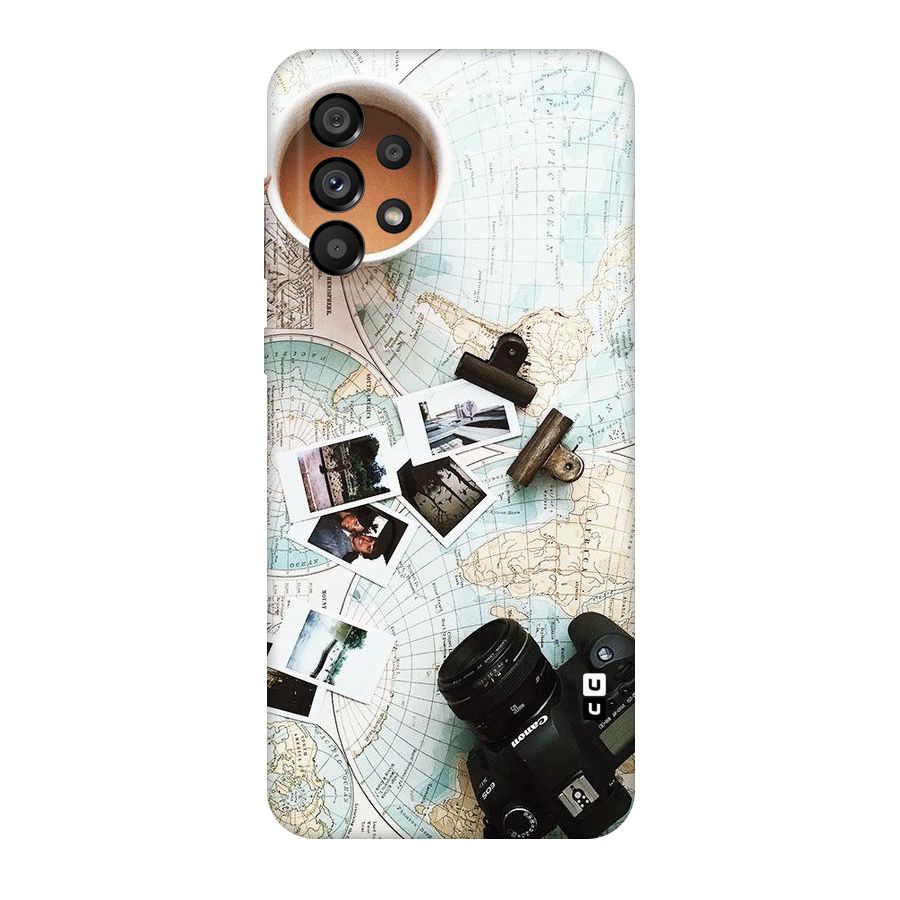 Post Stamps Travel Original Polycarbonate Back Case for Galaxy A73 5G