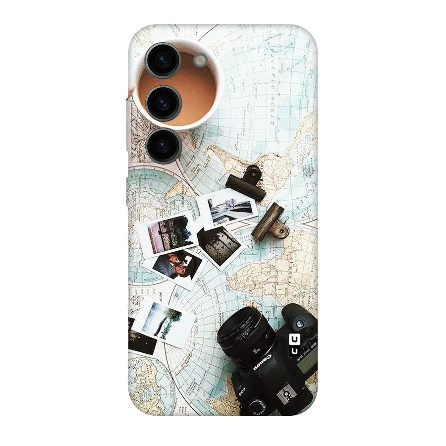 Post Stamps Travel Original Polycarbonate Back Case for Galaxy S23