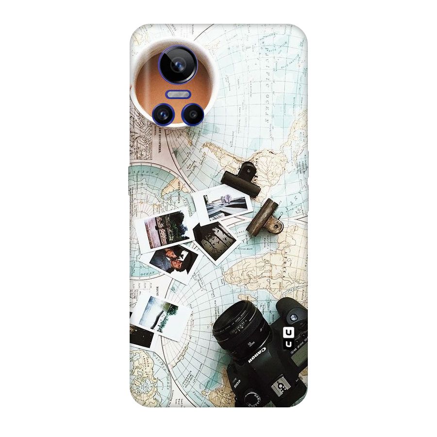 Post Stamps Travel Original Polycarbonate Back Case for Realme GT Neo 3