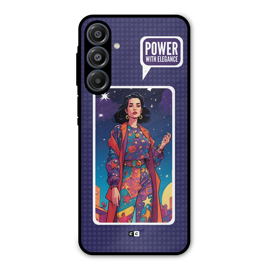 Power With Elegance Metal Back Case for Galaxy A16 5G