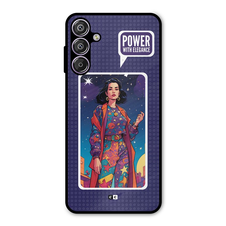 Power With Elegance Metal Back Case for Galaxy F15