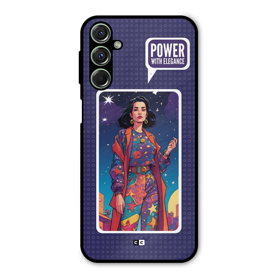 Power With Elegance Metal Back Case for Galaxy M34