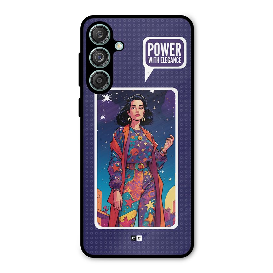 Power With Elegance Metal Back Case for Galaxy M55 5G