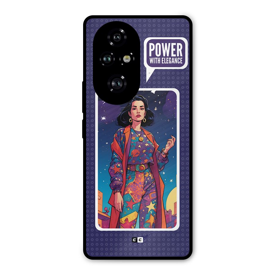 Power With Elegance Metal Back Case for Honor 200 Pro