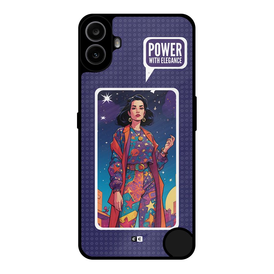 Power With Elegance Metal Back Case for Nothing CMF Phone 1