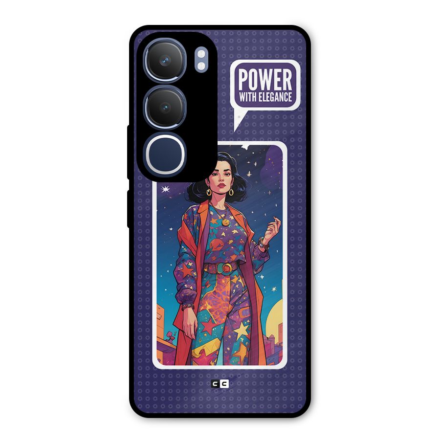 Power With Elegance Metal Back Case for Vivo Y29