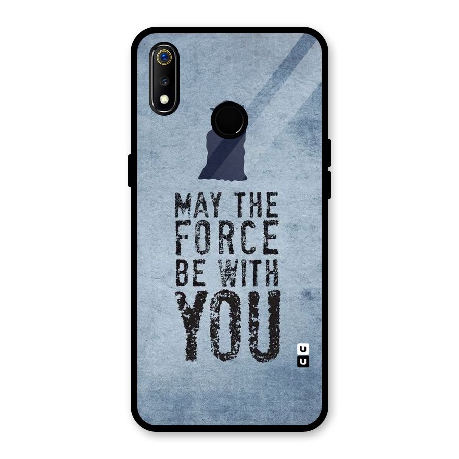 Power With You Glass Back Case for Realme 3i