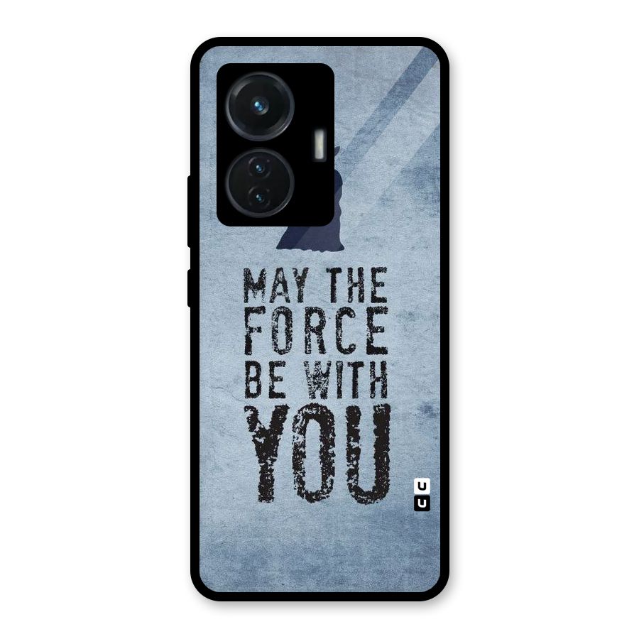 Power With You Glass Back Case for Vivo T1 44W