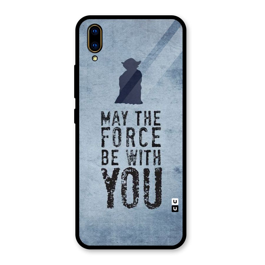 Power With You Glass Back Case for Vivo V11 Pro