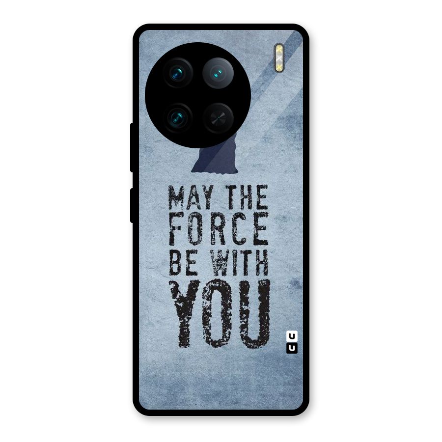 Power With You Glass Back Case for Vivo X90 Pro