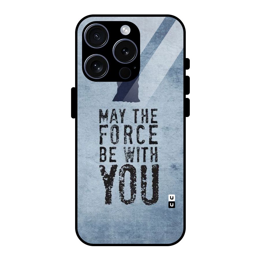 Power With You Glass Back Case for iPhone 15 Pro