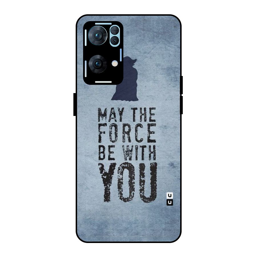Power With You Metal Back Case for Oppo Reno7 Pro 5G