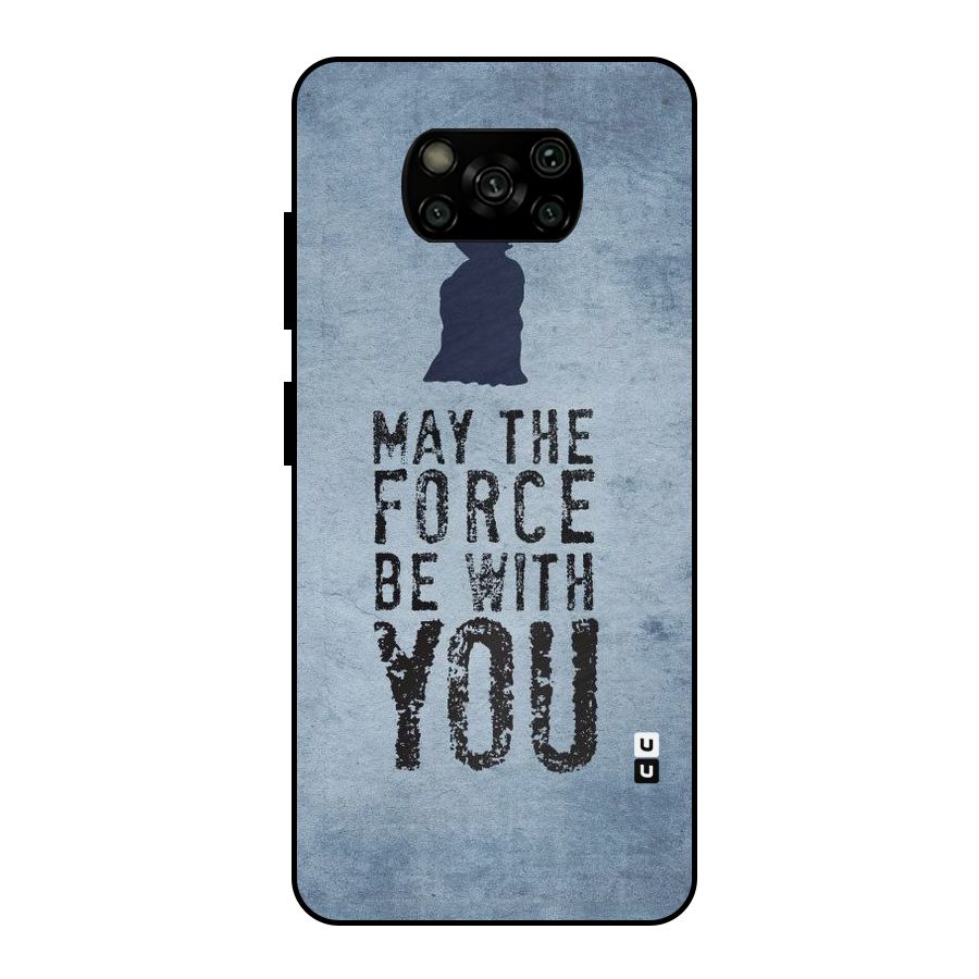 Power With You Metal Back Case for Poco X3