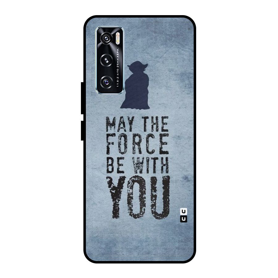 Power With You Metal Back Case for Vivo V20 SE