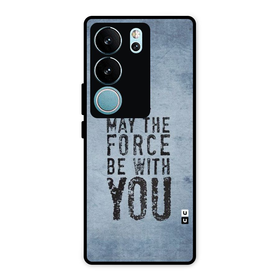 Power With You Metal Back Case for Vivo V29 Pro