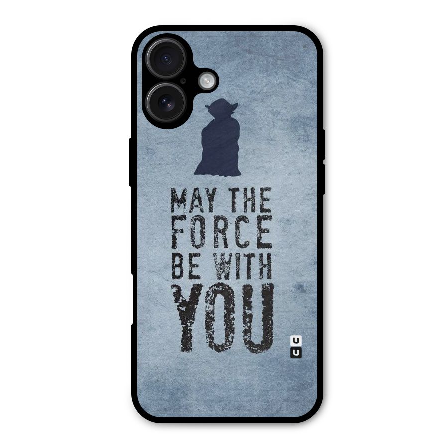 Power With You Metal Back Case for iPhone 16 Plus