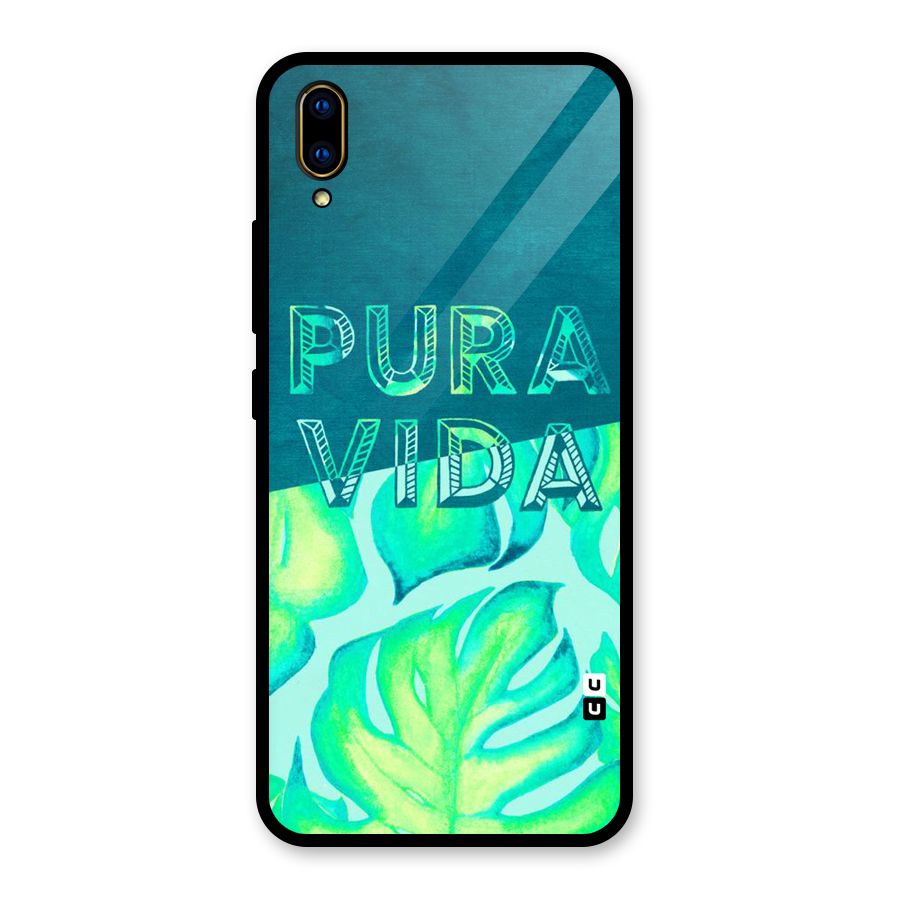 Pre Vida Glass Back Case for Vivo V11 Pro