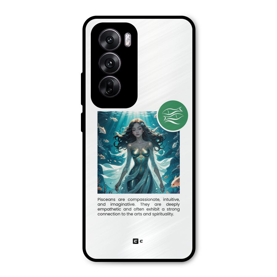Precious Pisces Metal Back Case for Oppo Reno12