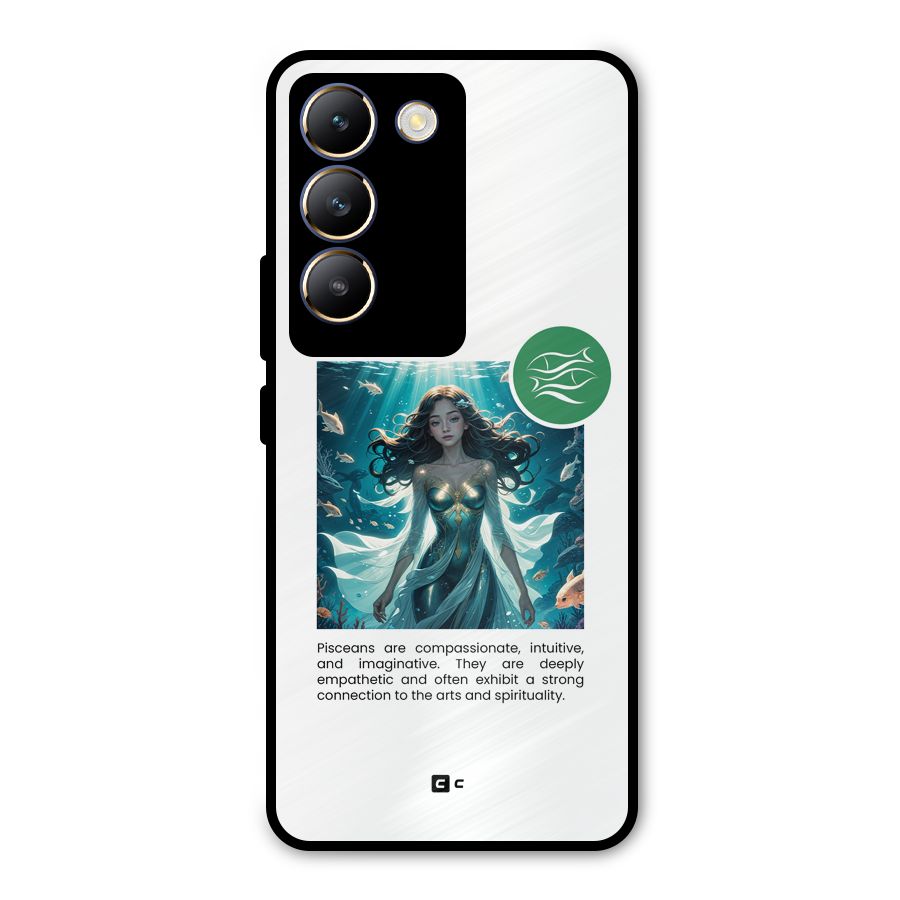 Precious Pisces Metal Back Case for Vivo T3 5G