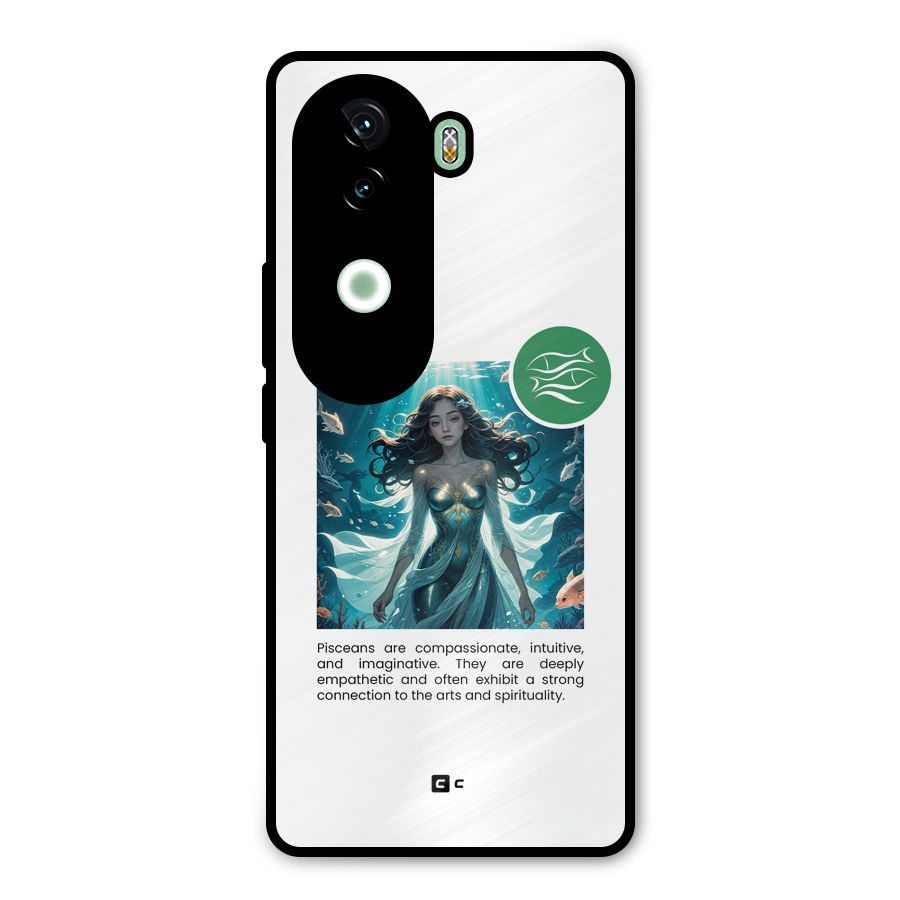 Precious Pisces Metal Back Case for iQOO Z9s