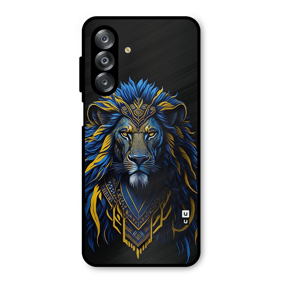 Premium Lion Abstract Portrait Art Metal Back Case for Galaxy A26