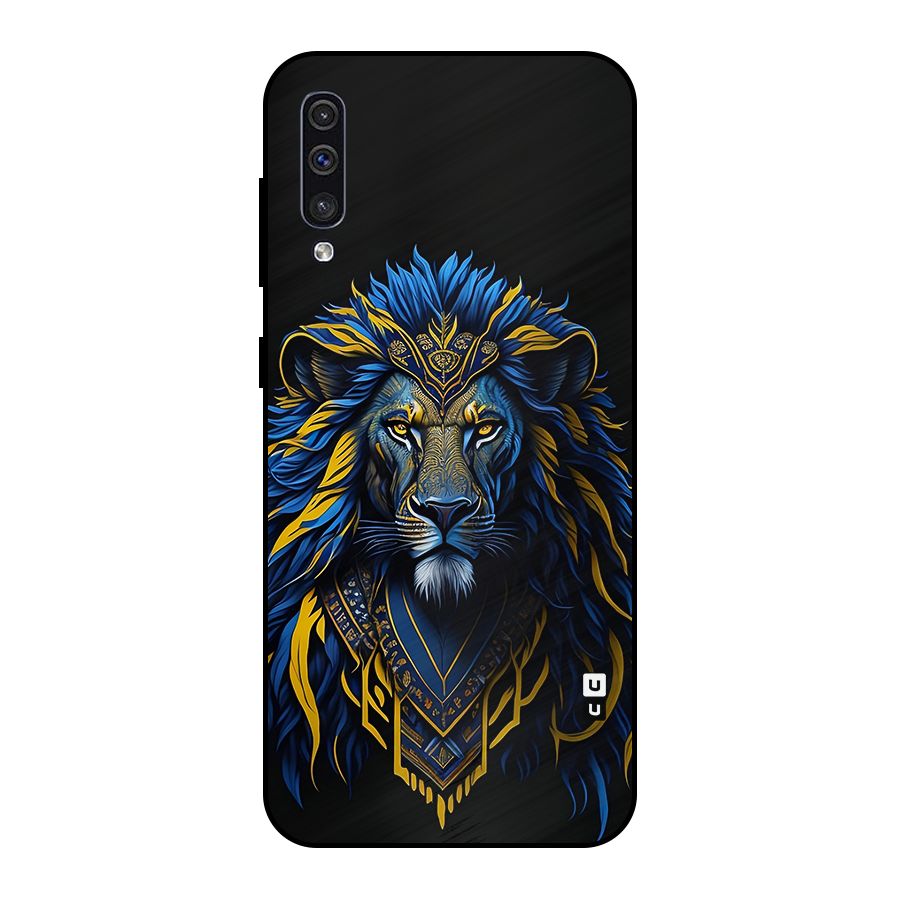 Premium Lion Abstract Portrait Art Metal Back Case for Galaxy A30s