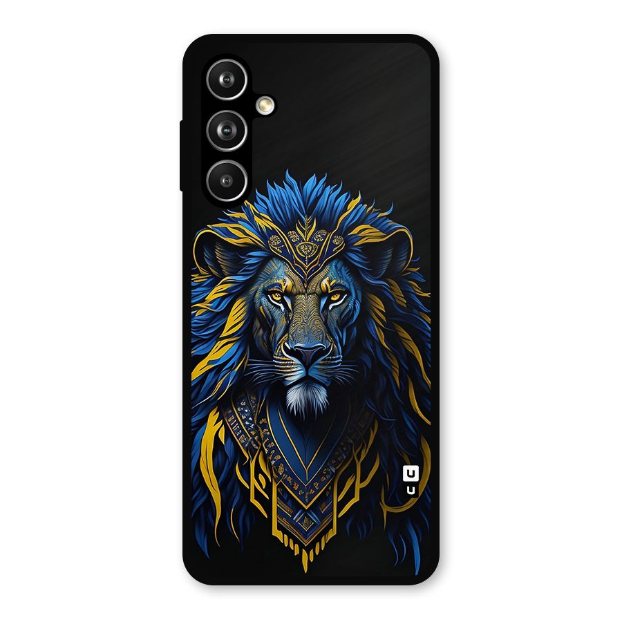 Premium Lion Abstract Portrait Art Metal Back Case for Galaxy F54