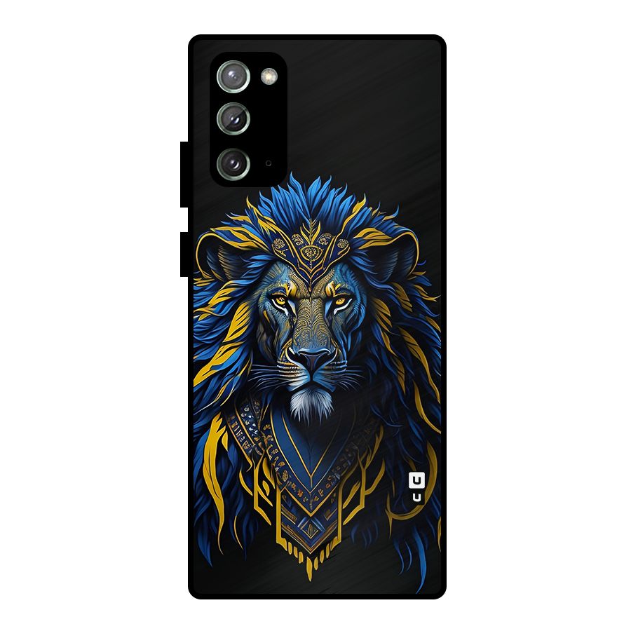 Premium Lion Abstract Portrait Art Metal Back Case for Galaxy Note 20