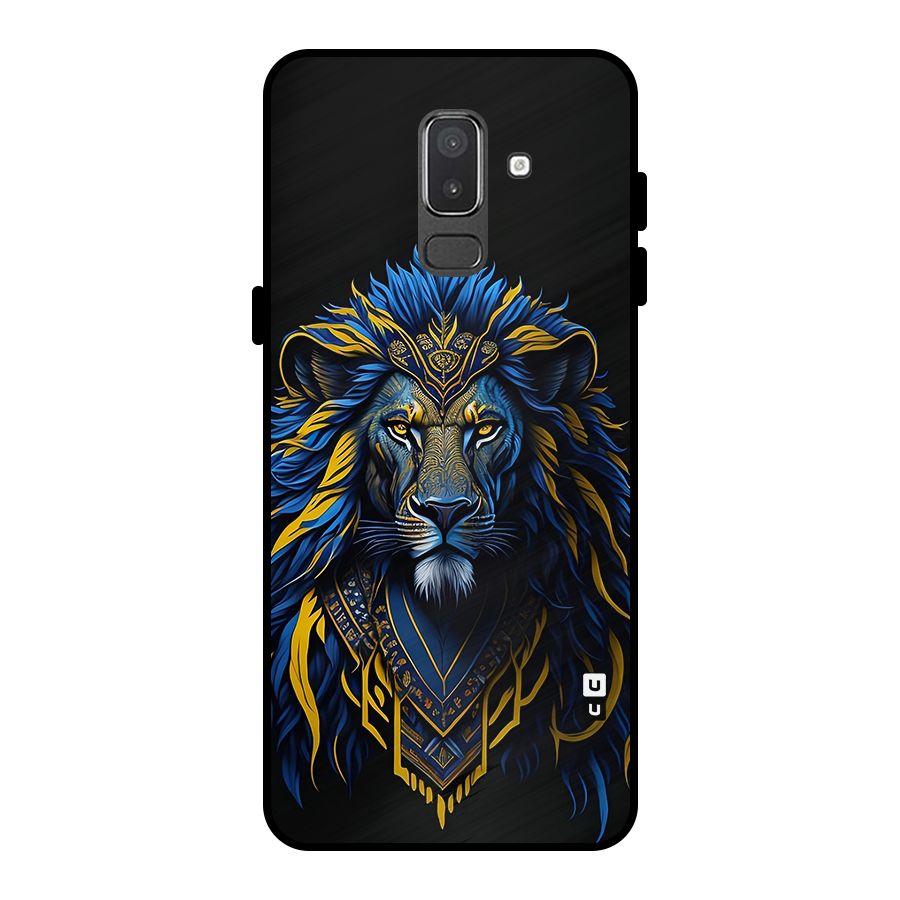 Premium Lion Abstract Portrait Art Metal Back Case for Galaxy On8 (2018)
