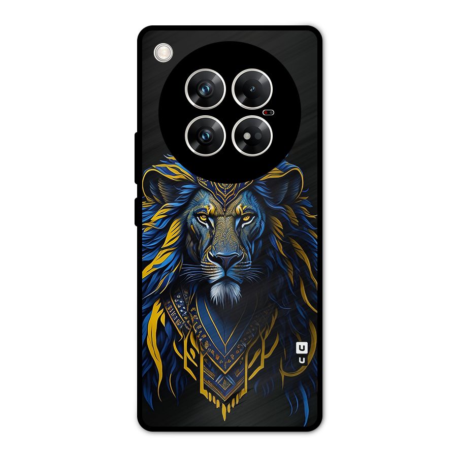 Premium Lion Abstract Portrait Art Metal Back Case for Infinix Zero 40 5G