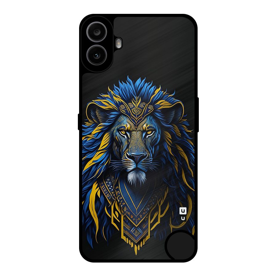 Premium Lion Abstract Portrait Art Metal Back Case for Nothing CMF Phone 1