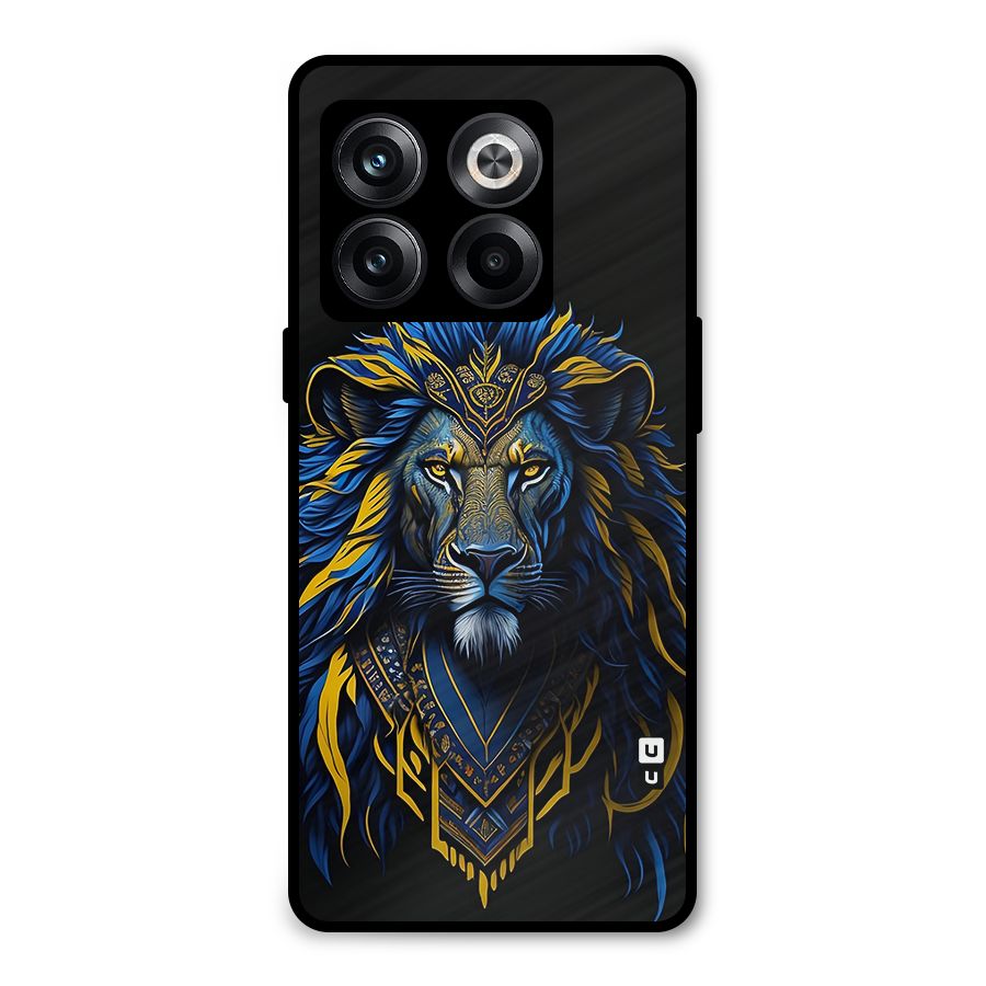Premium Lion Abstract Portrait Art Metal Back Case for OnePlus 10T