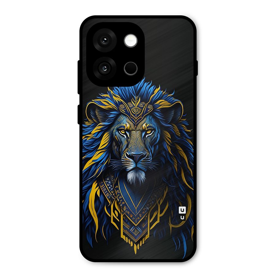 Premium Lion Abstract Portrait Art Metal Back Case for OnePlus 13s