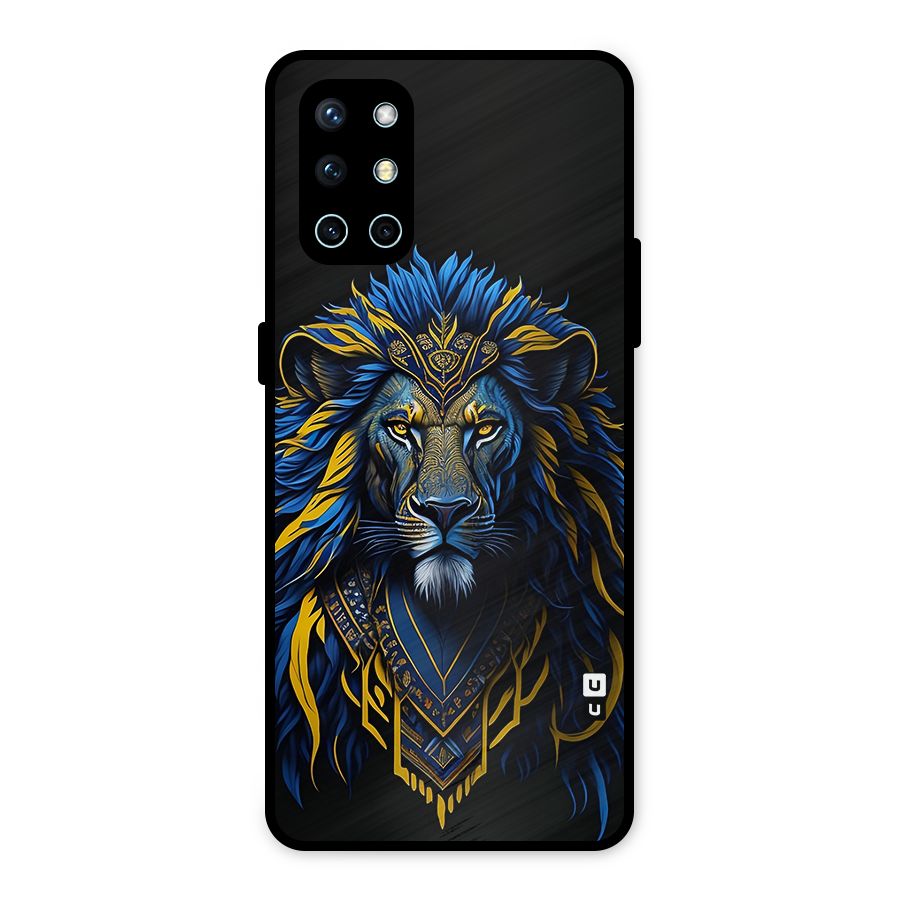 Premium Lion Abstract Portrait Art Metal Back Case for OnePlus 9R