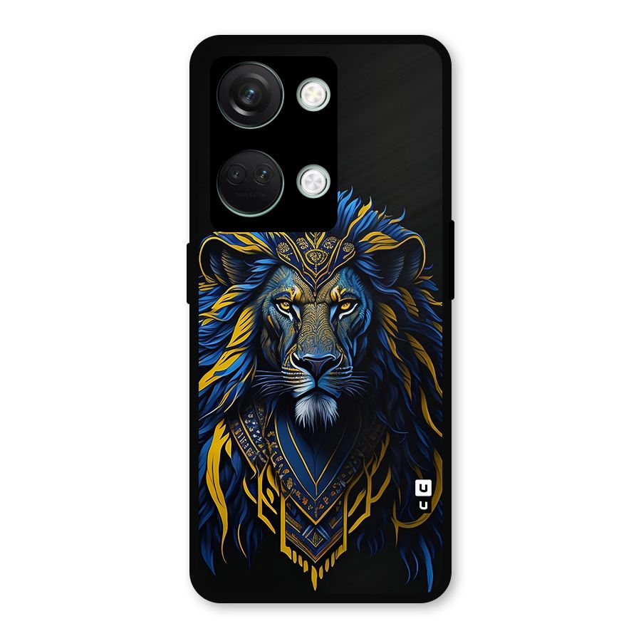 Premium Lion Abstract Portrait Art Metal Back Case for OnePlus Nord 3